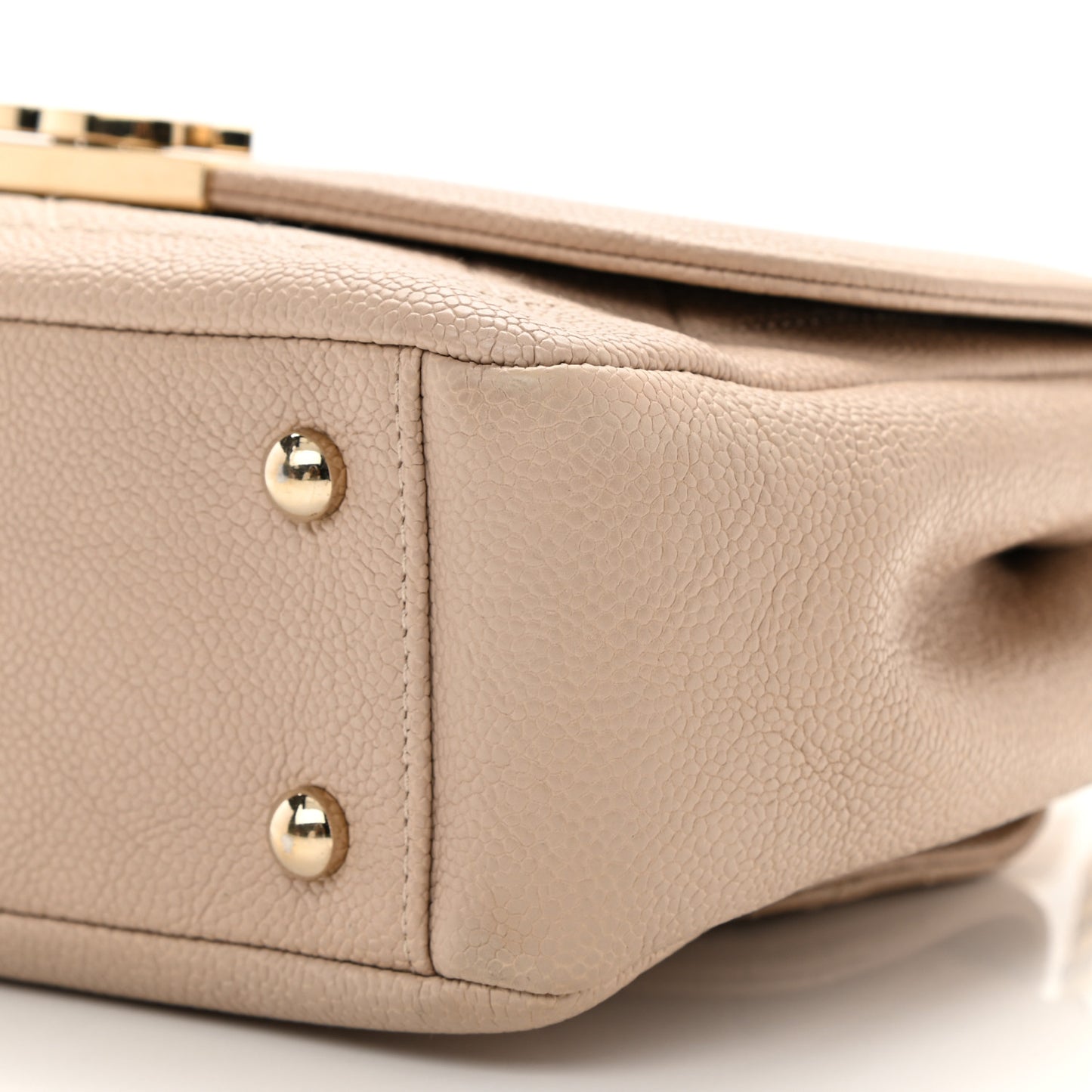 Caviar Small Flap Light Beige