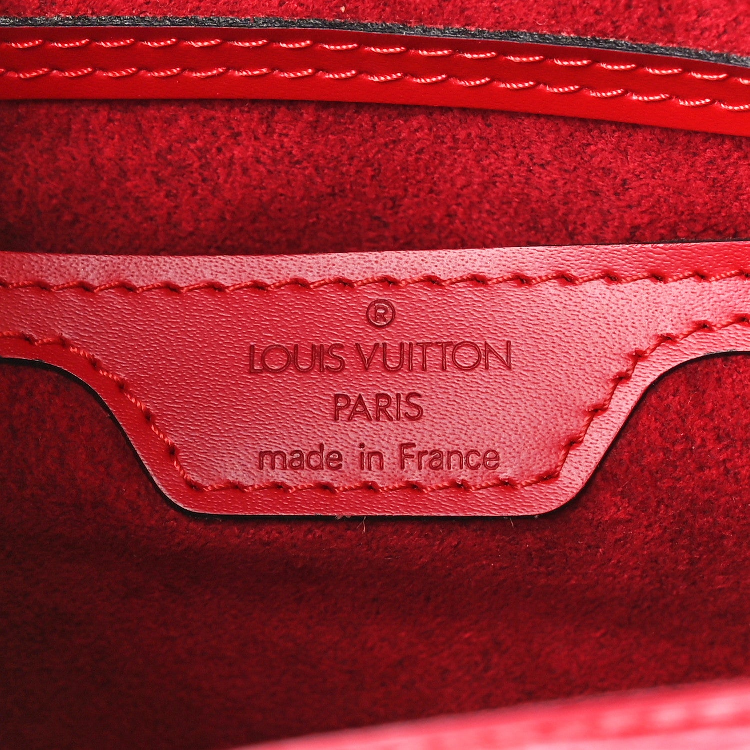 Louis Vuitton Epi Soufflot Castillan Red 6 of 12