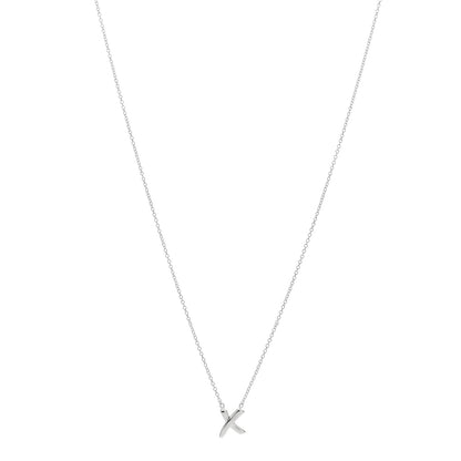 Tiffany Sterling Silver Paloma Picasso Graffiti X Pendant Necklace 1 of 4