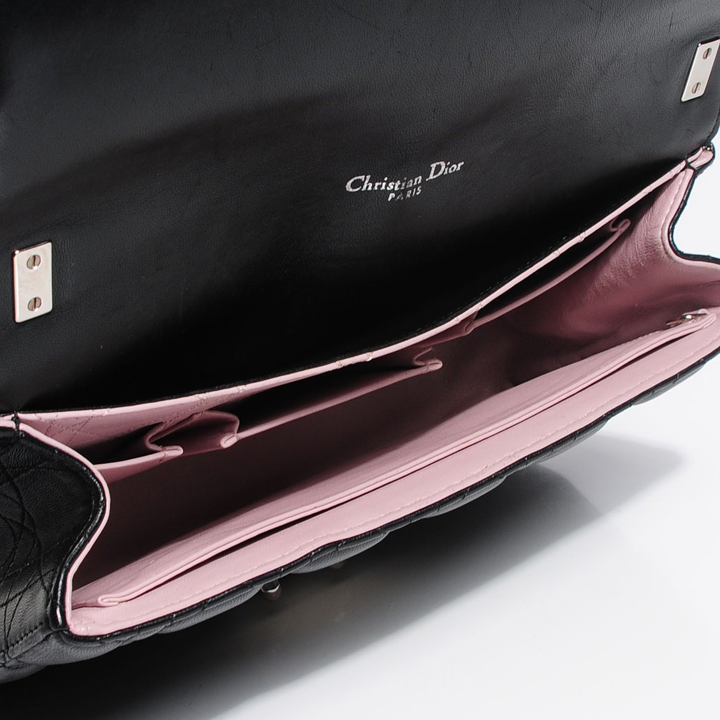 Lambskin Cannage Medium Miss Dior Flap Black