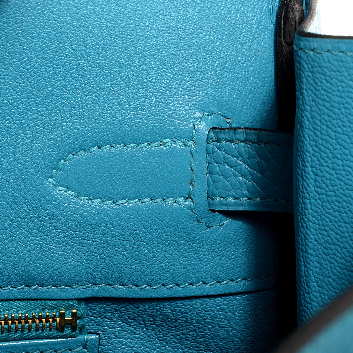 Togo Birkin 35 Turquoise