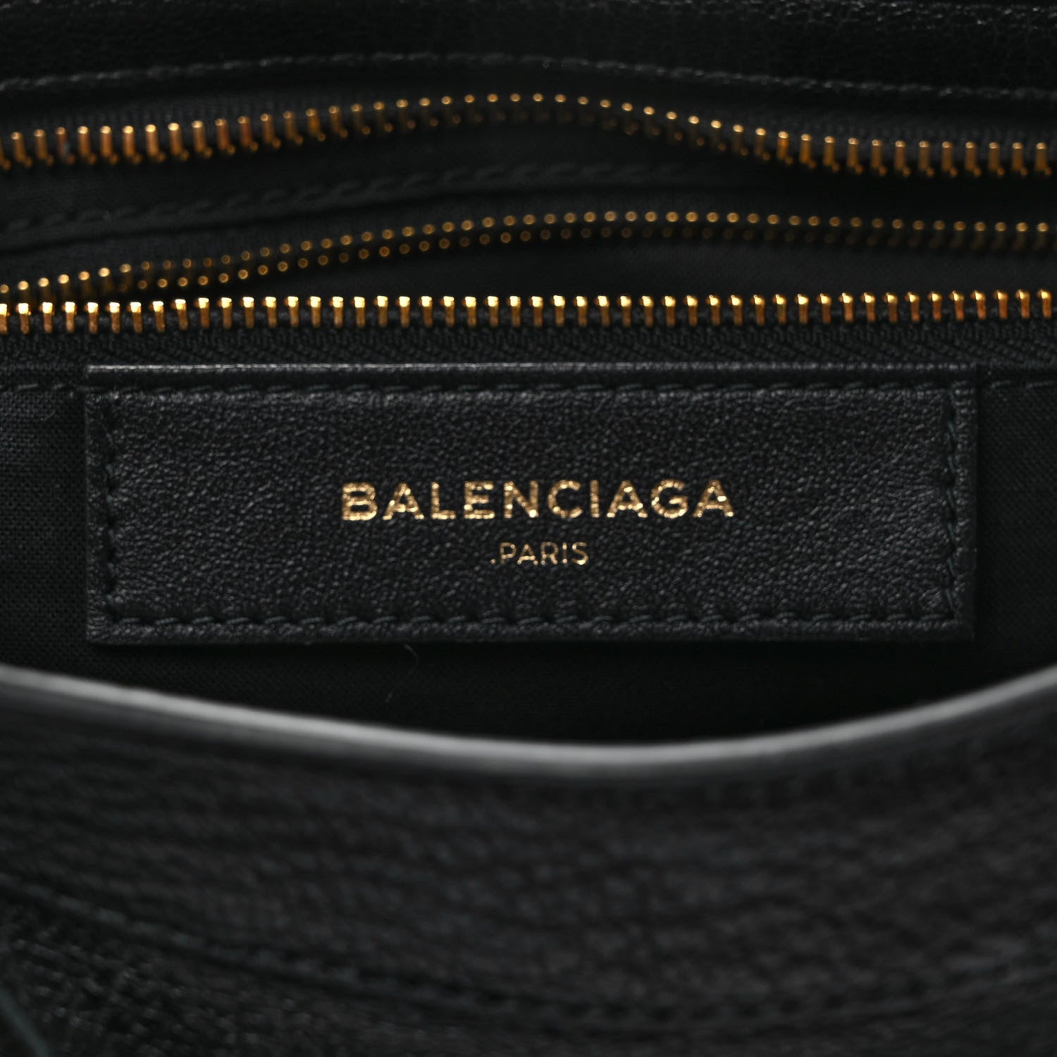Balenciaga Chevre Gold Metallic Edge Hardware City Black 6 of 10