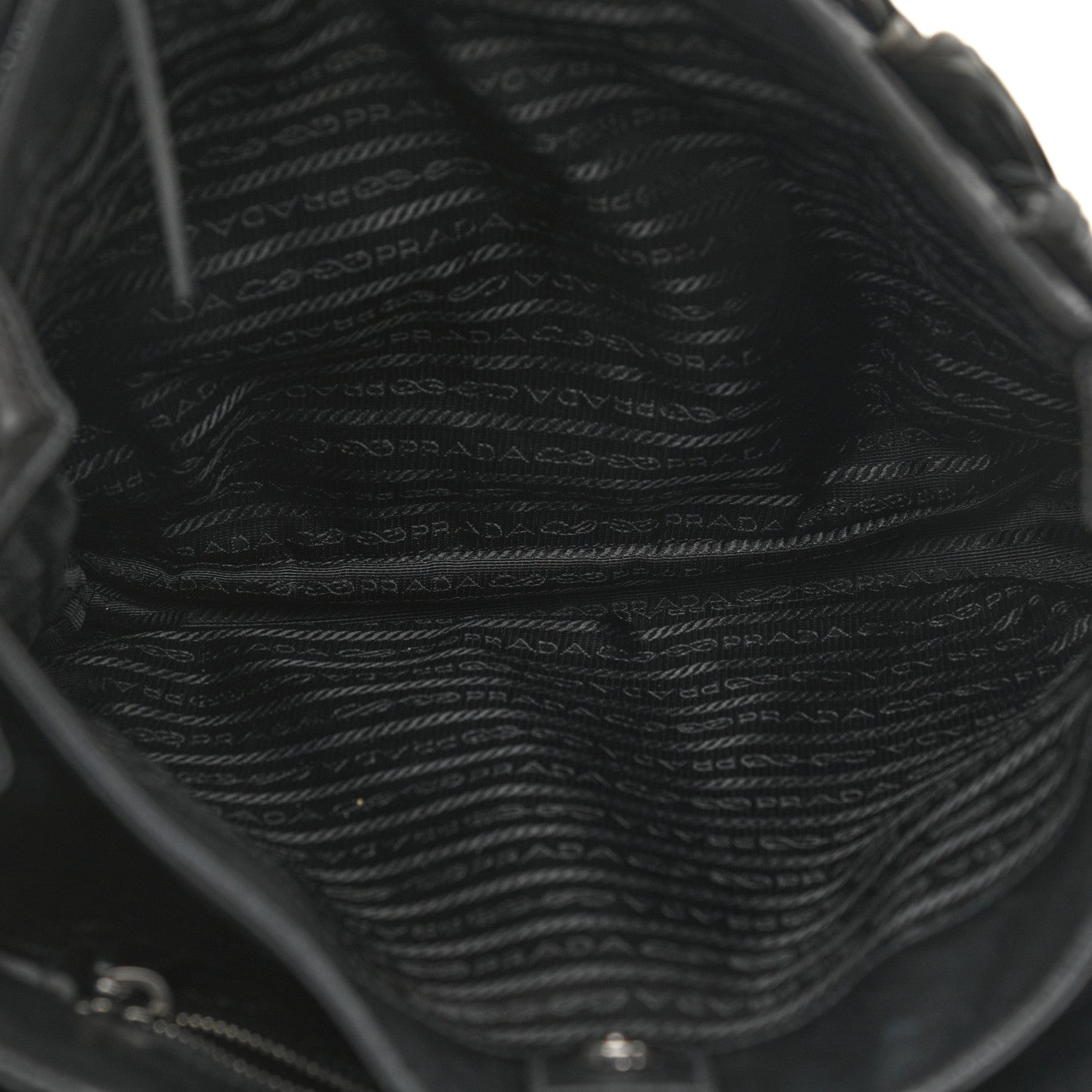 Prada Nappa Fringe Tote Black 5 of 13