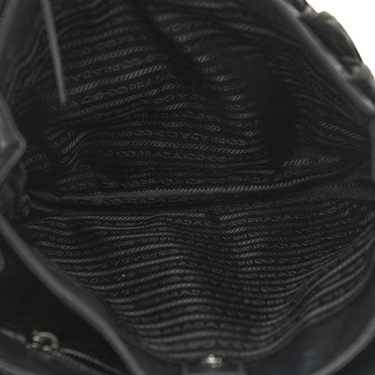 Prada Nappa Fringe Tote Black 5 of 13