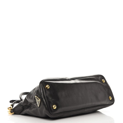 Prada Soft Calf Frame Shoulder Bag Black 5 of 9