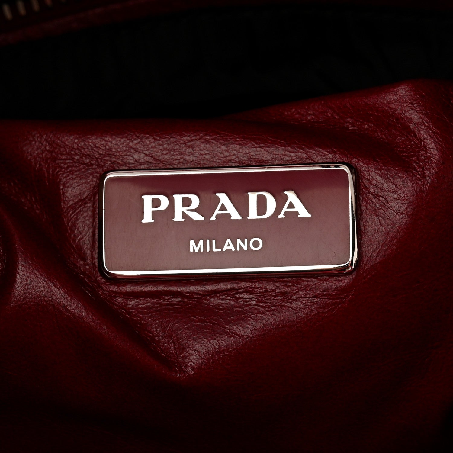Prada Nappa Bomber Tote Cherry 6 of 10