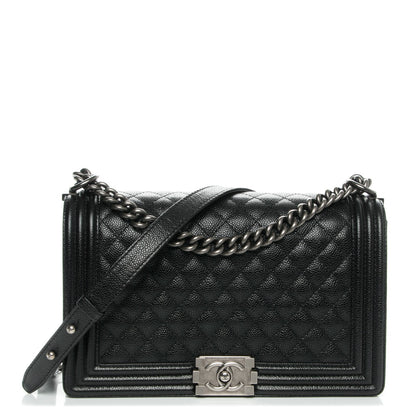 Chanel Caviar Quilted New Medium Boy Flap Black 1 of 7