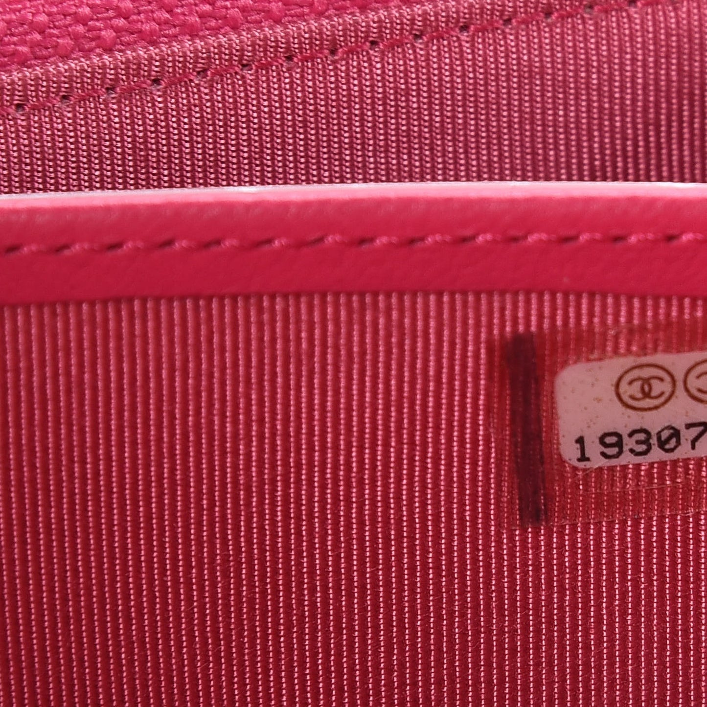 Lambskin Quilted Zip Around Wallet Fuchsia
