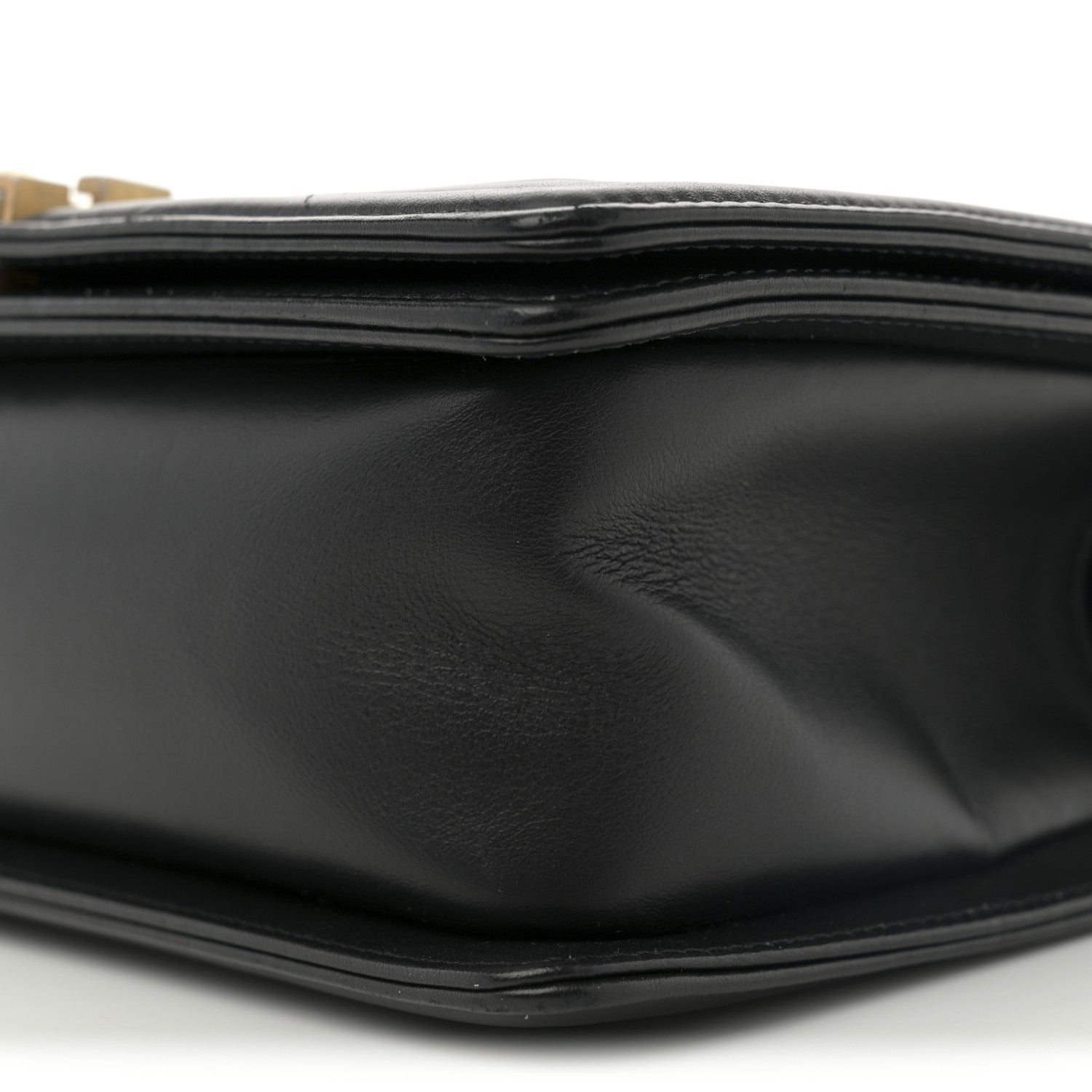 Chanel Calfskin Chevron Quilted Medium Boy Flap Black 10 of 11