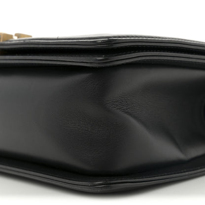 Chanel Calfskin Chevron Quilted Medium Boy Flap Black 10 of 11