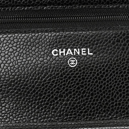 Chanel Caviar Quilted Wallet On Chain WOC Black 6 of 12