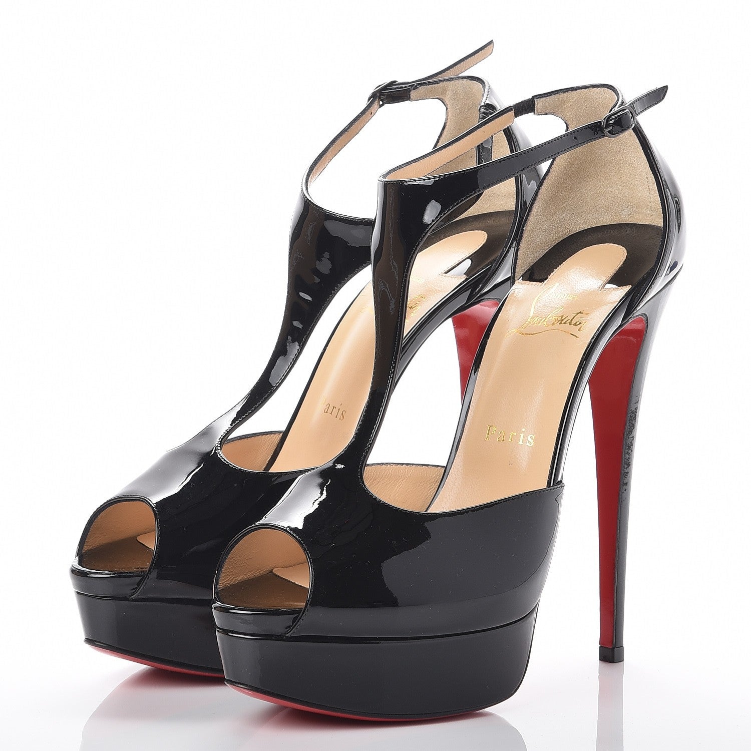 Christian Louboutin Patent Jilopa 150 Pumps 39.5 Black 3 of 8