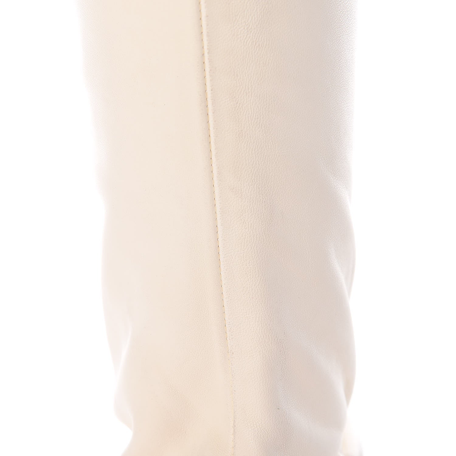 Chanel Lambskin Patent Cap Toe Over the Knee Boots 37.5 White 13 of 18