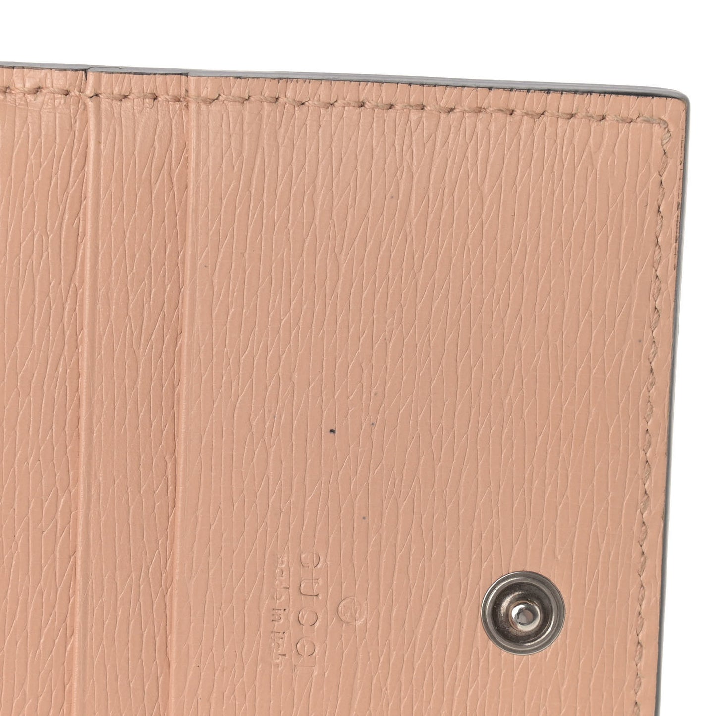 Shangai Calfskin Blooms Print Card Case Wallet Pink Apricot Multicolor