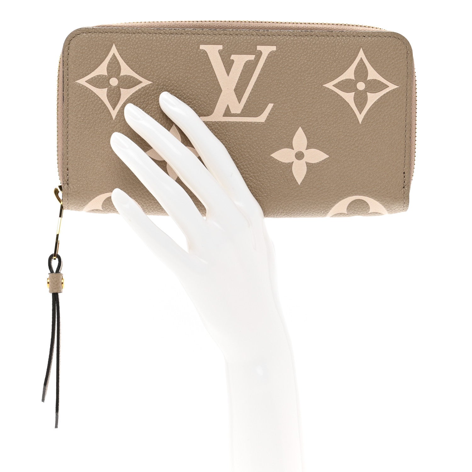 Louis Vuitton Empreinte Monogram Giant Zippy Wallet Tourterelle Creme 2 of 7