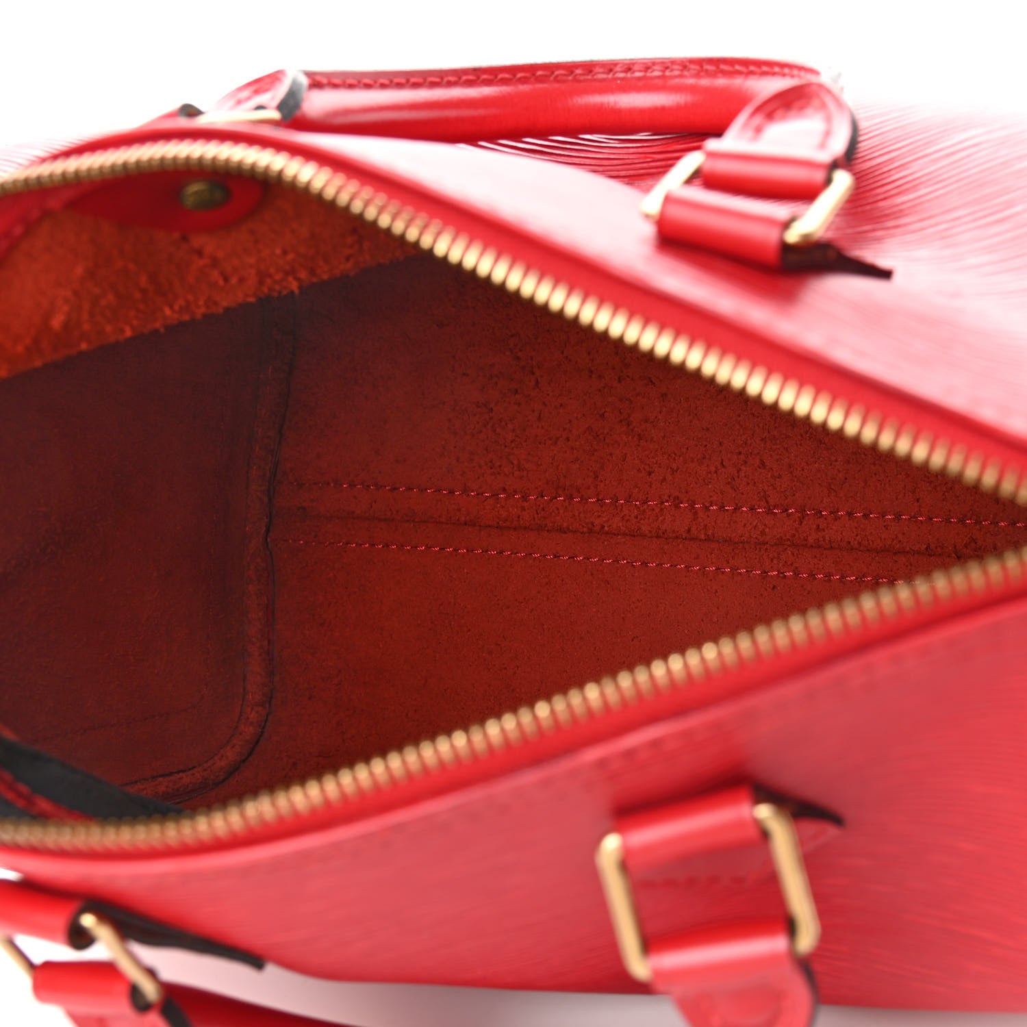 Louis Vuitton Epi Speedy 25 Castillan Red 5 of 10