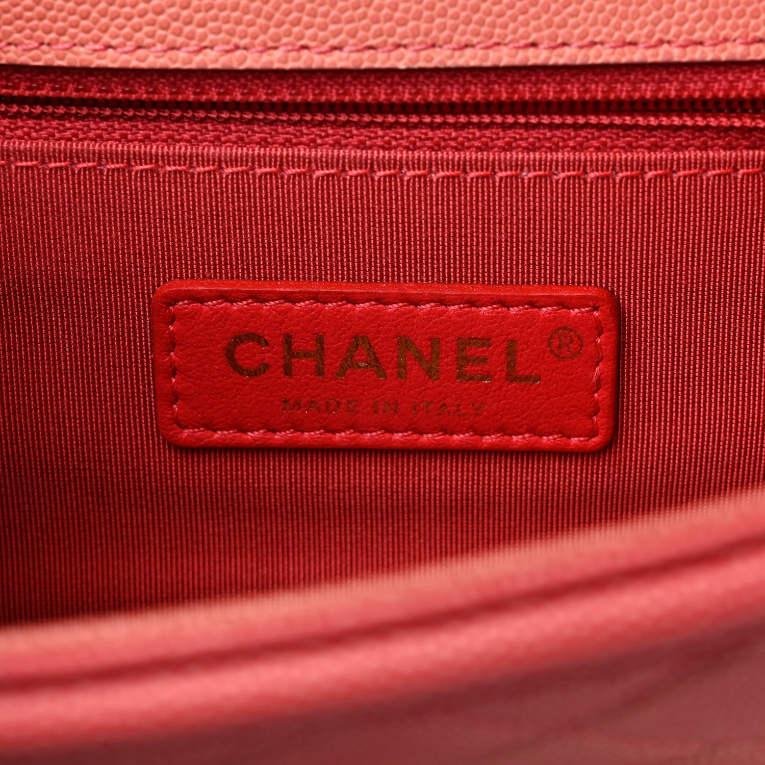 Chanel Caviar Quilted Small Sunset On The Sea Flap Coral 6 of 9
