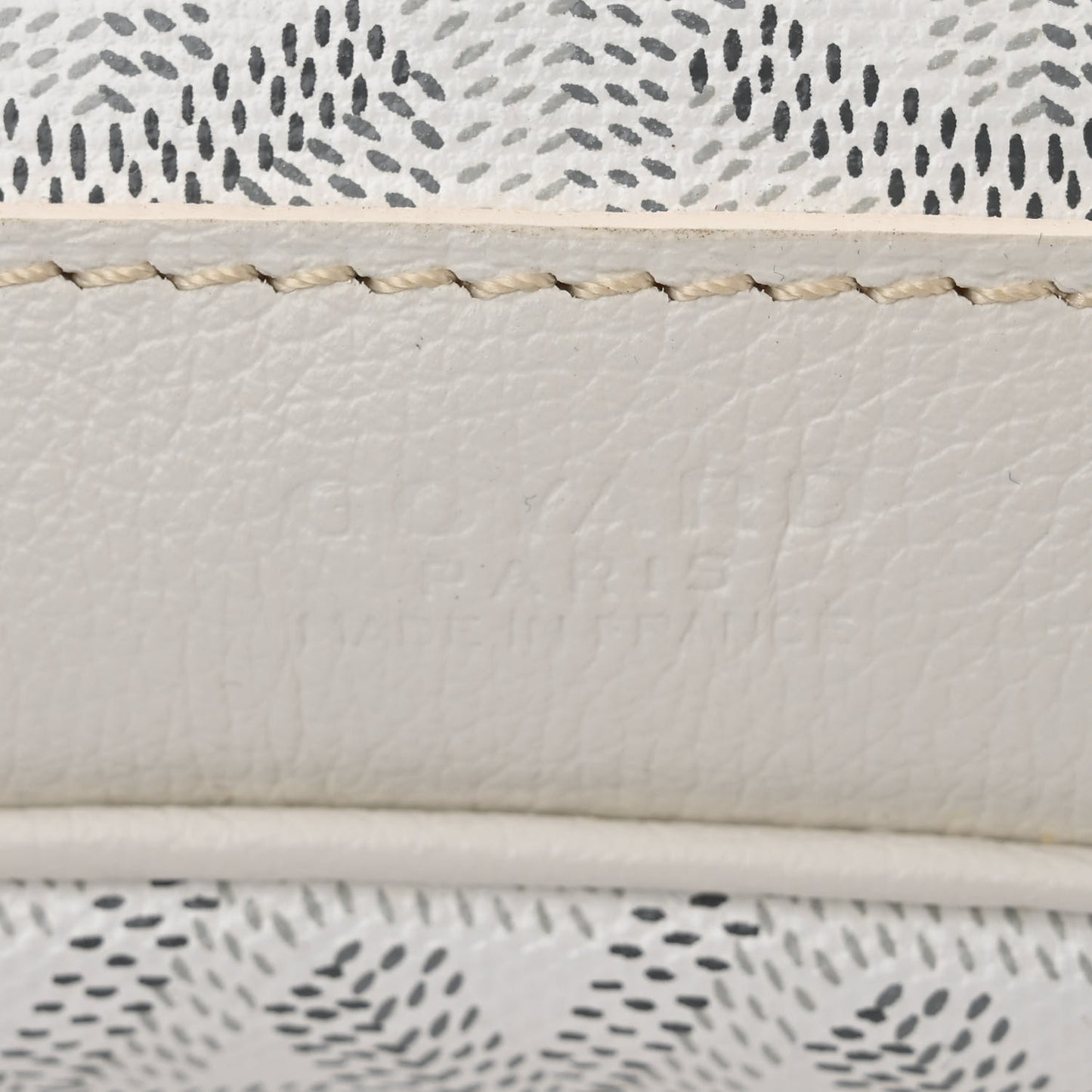 Goyardine Petit Flot Bucket Bag PM White