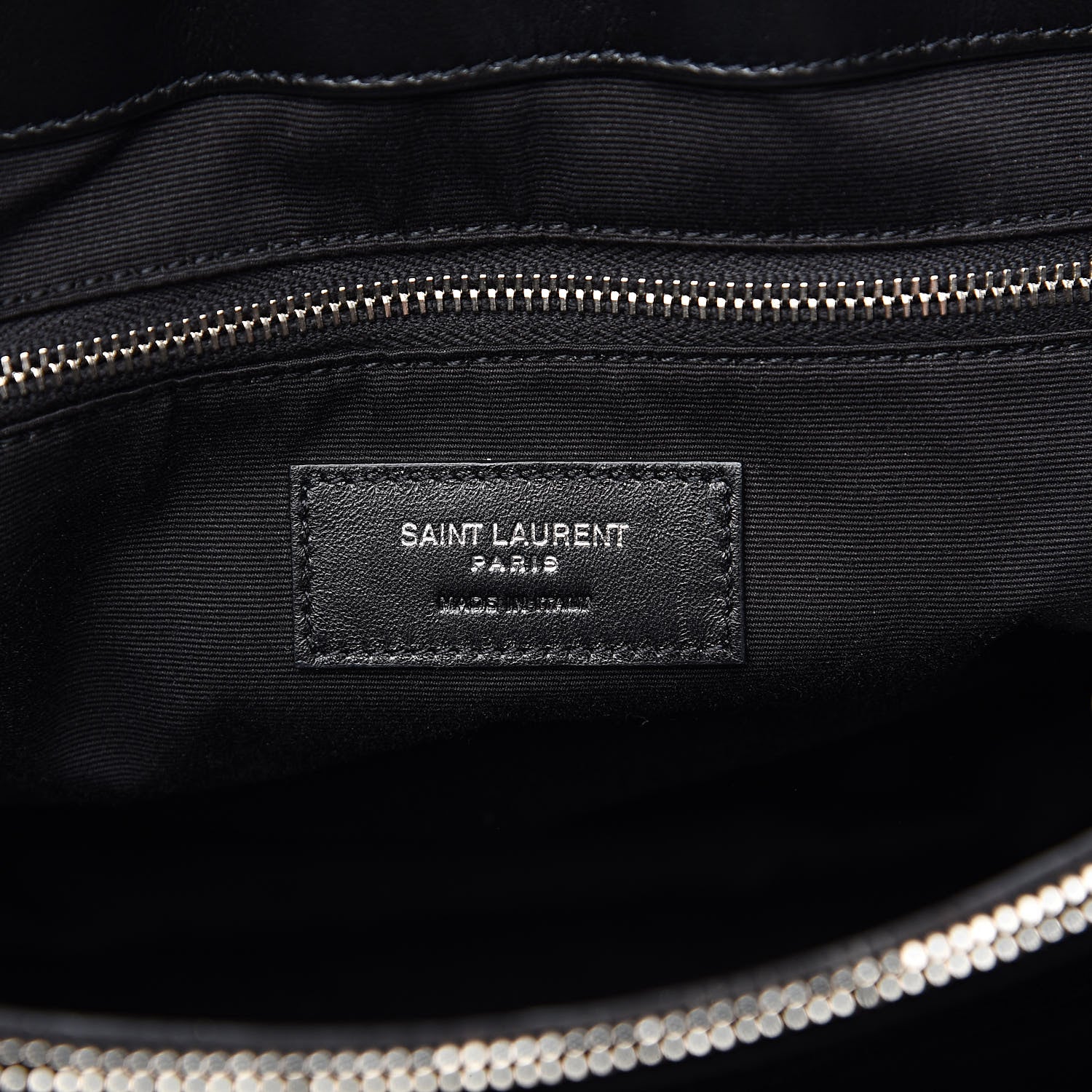 Saint Laurent Calfskin Y Quilted Monogram Large Loulou Shopper Black 7 of 15