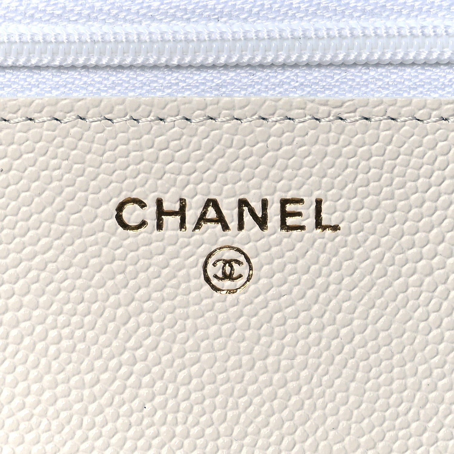 Chanel Caviar Quilted Wallet On Chain WOC White 6 of 11