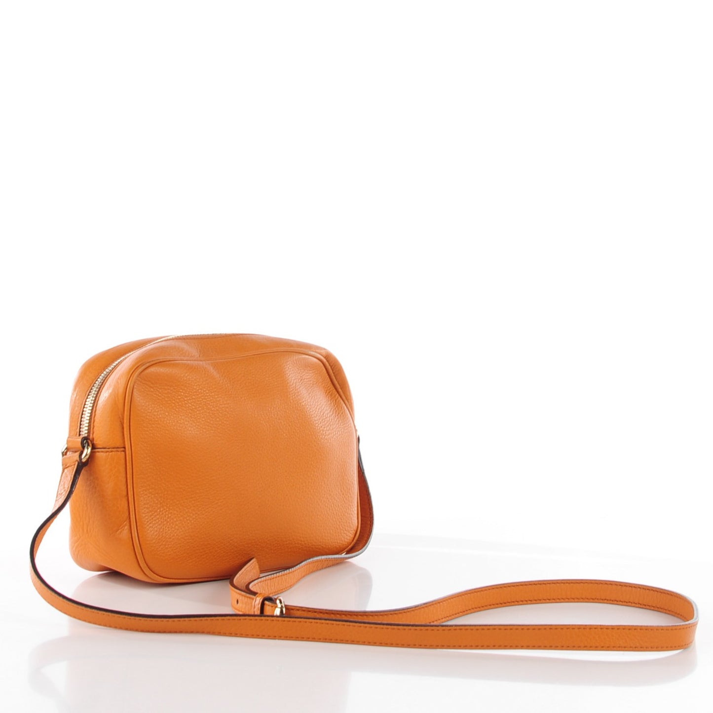 Pebbled Calfskin Small Soho Disco Bag Curcuma