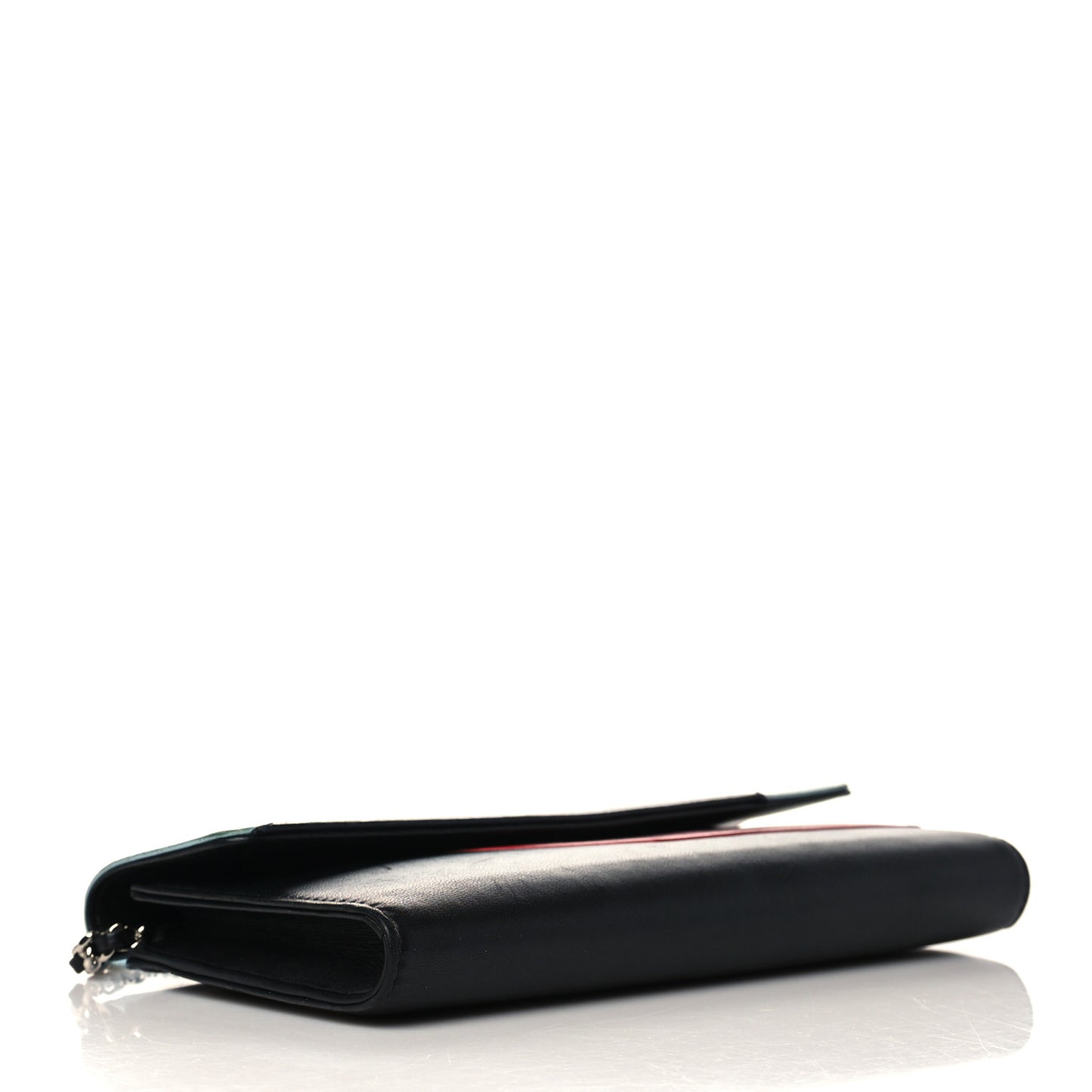 Lambskin Airlines Wallet On Chain WOC Blue Black Red