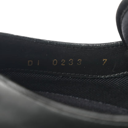 Louis Vuitton Calfskin Mens Formal Derby Shoes 7 Black 7 of 8