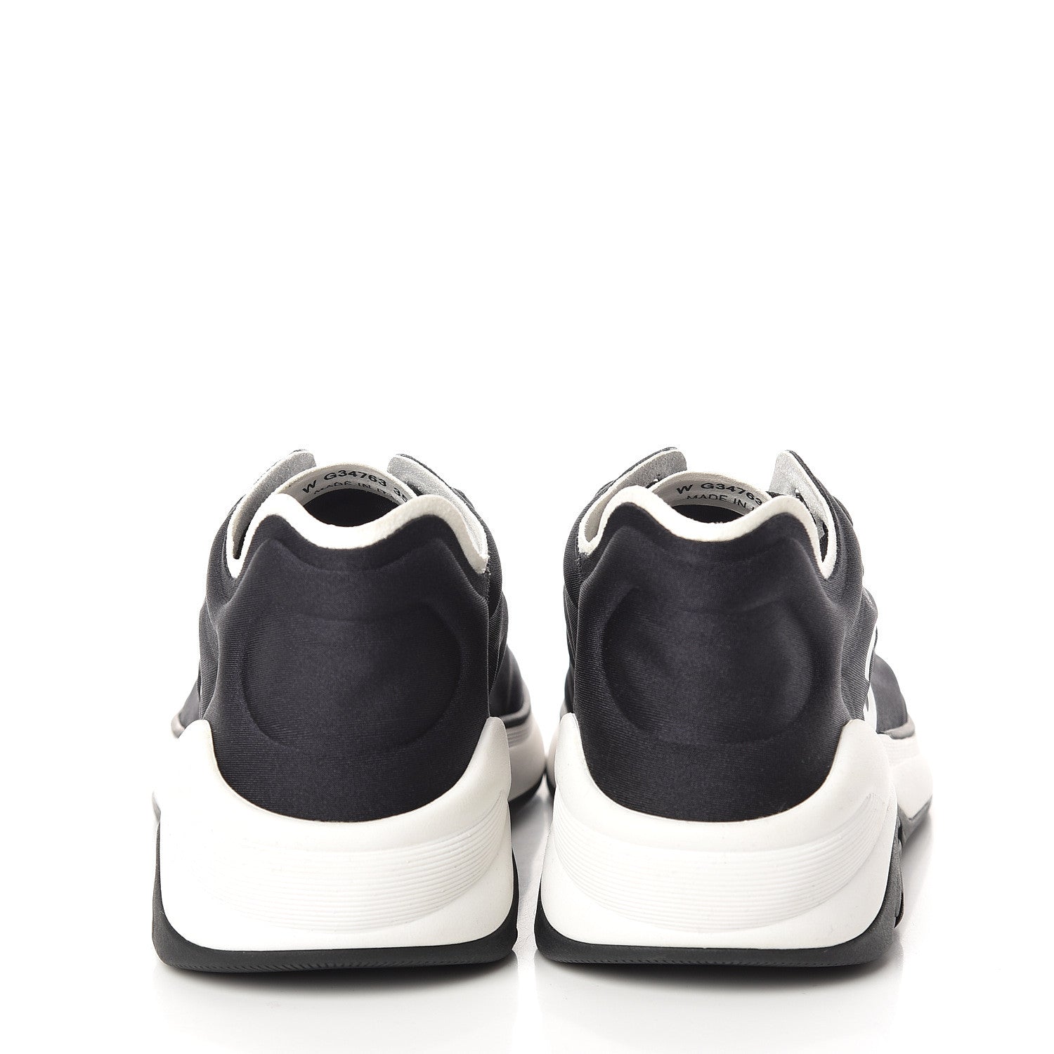 Chanel Calfskin Mesh Lycra Sneakers 35.5 Black 7 of 10