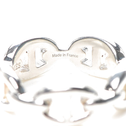 Hermes Sterling Silver PM Chaine d'Ancre Enchainee Band Ring 54 6.75 5 of 7