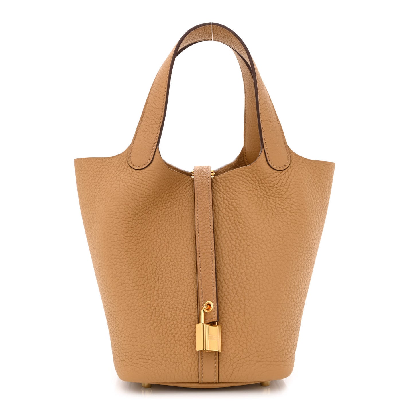 Taurillon Clemence Picotin Lock 18 PM Biscuit