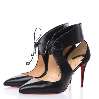 Christian Louboutin Suede Kid Ferme 100 Pumps 37 Black 3 of 12