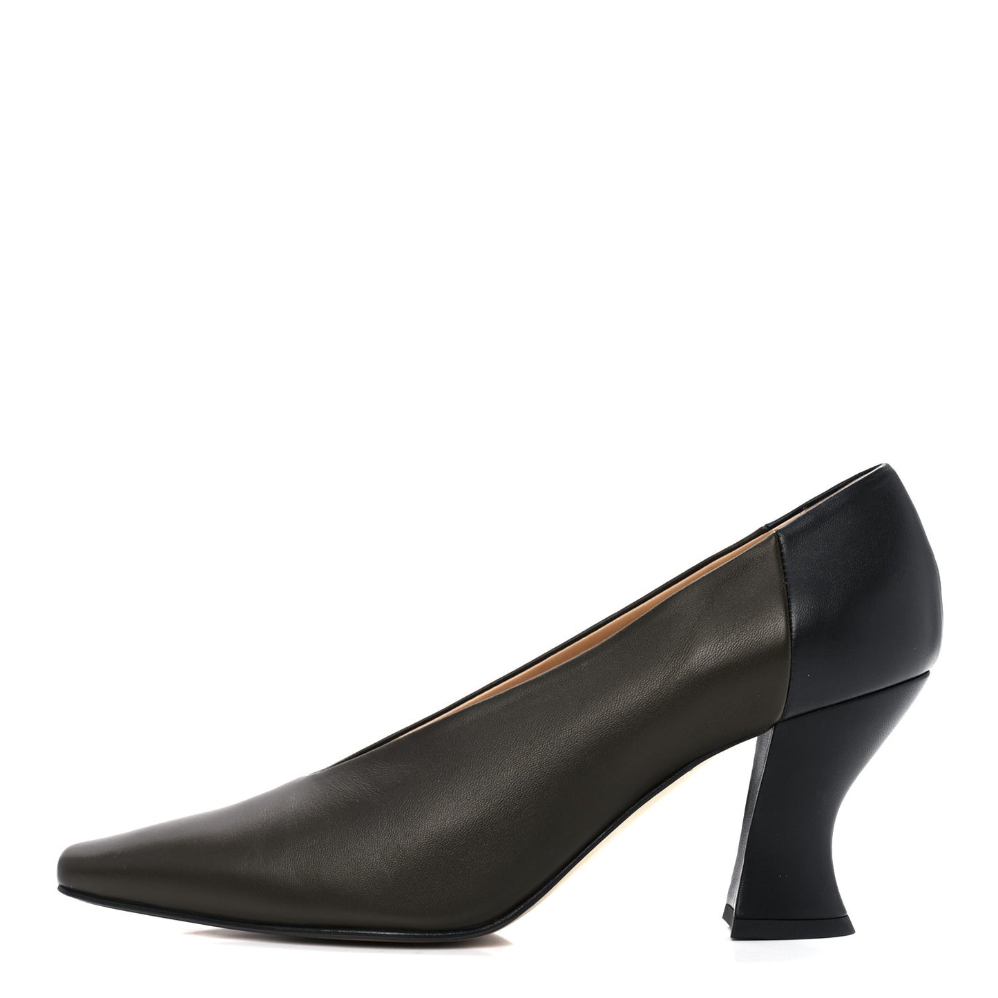 Nappa Almond Pumps 40.5 Kaki Black