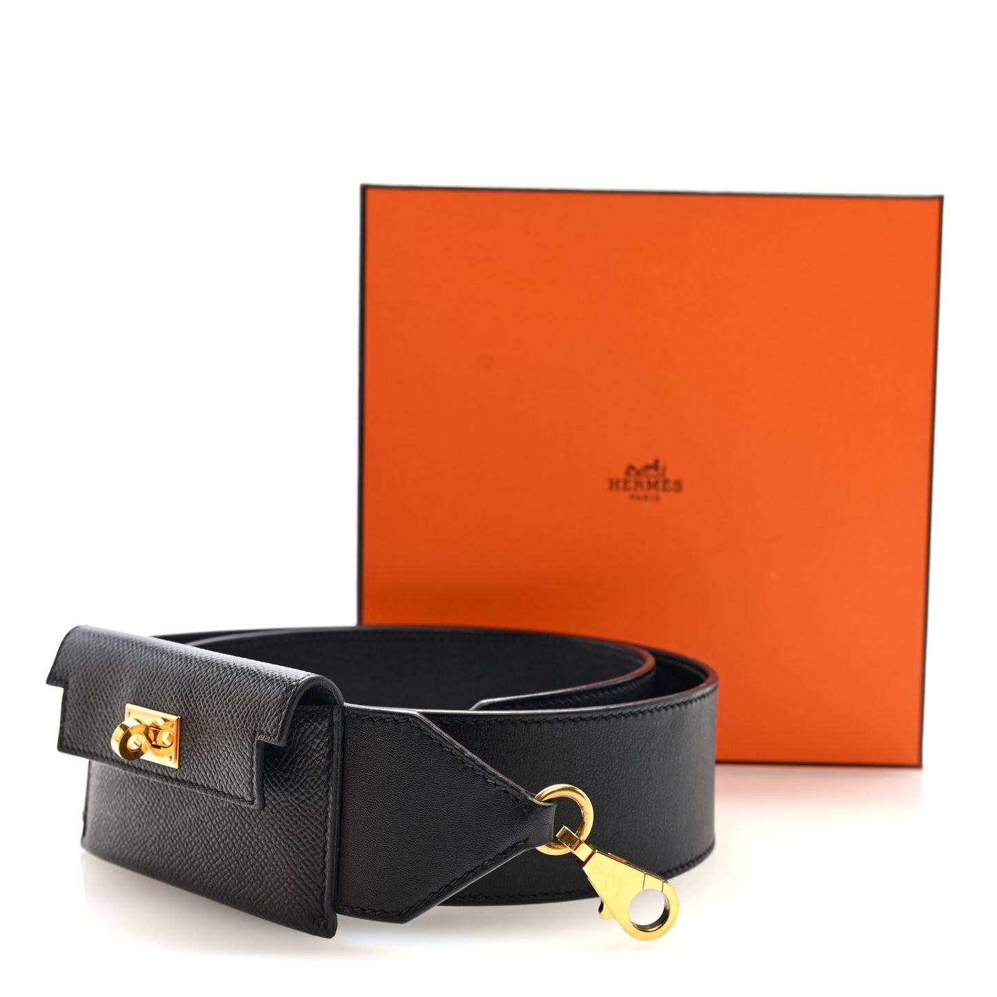 Swift Epsom Pocket Kelly Shoulder Strap Black