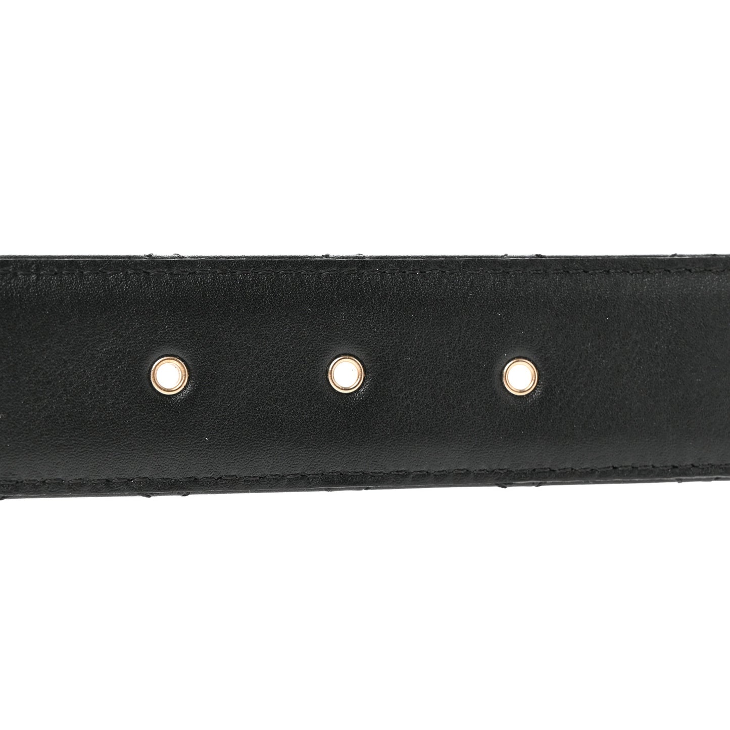 Lambskin Quilted CC Chain Belt 95 38 Black