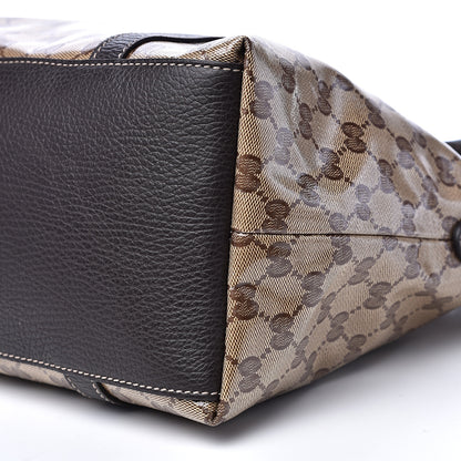 Gucci Crystal Monogram Medium GG Charm Dome Satchel Dark Brown 8 of 11