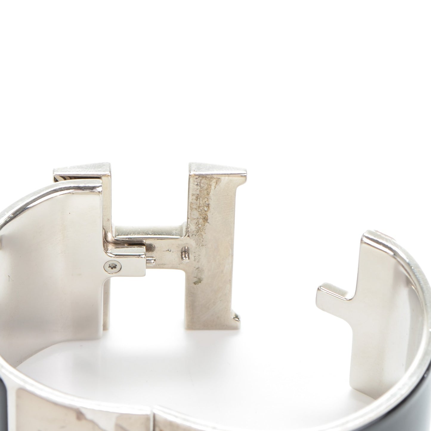 Enamel Extra Wide Clic Clac H Bracelet PM Black