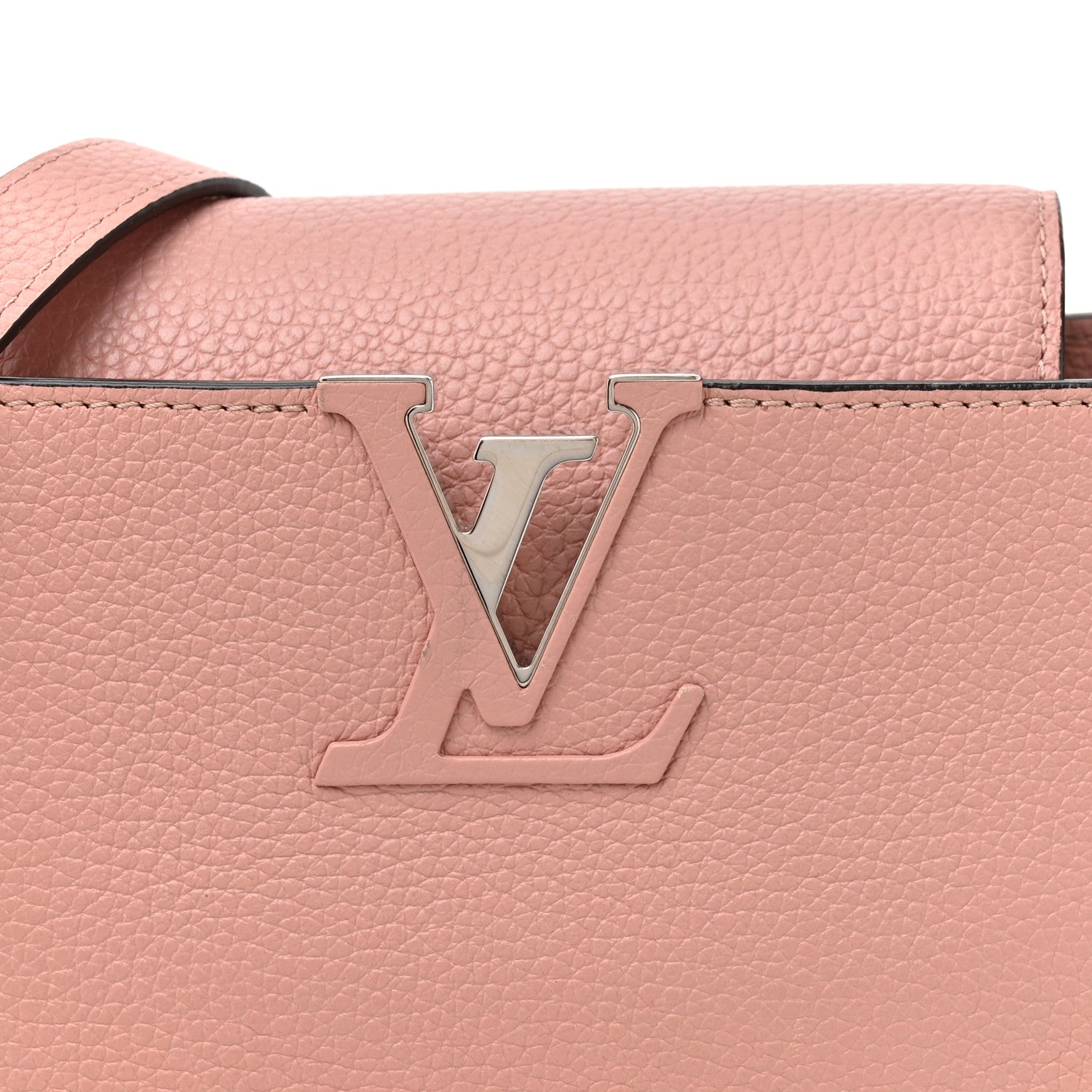 Louis Vuitton Taurillon Capucines PM Magnolia 8 of 13
