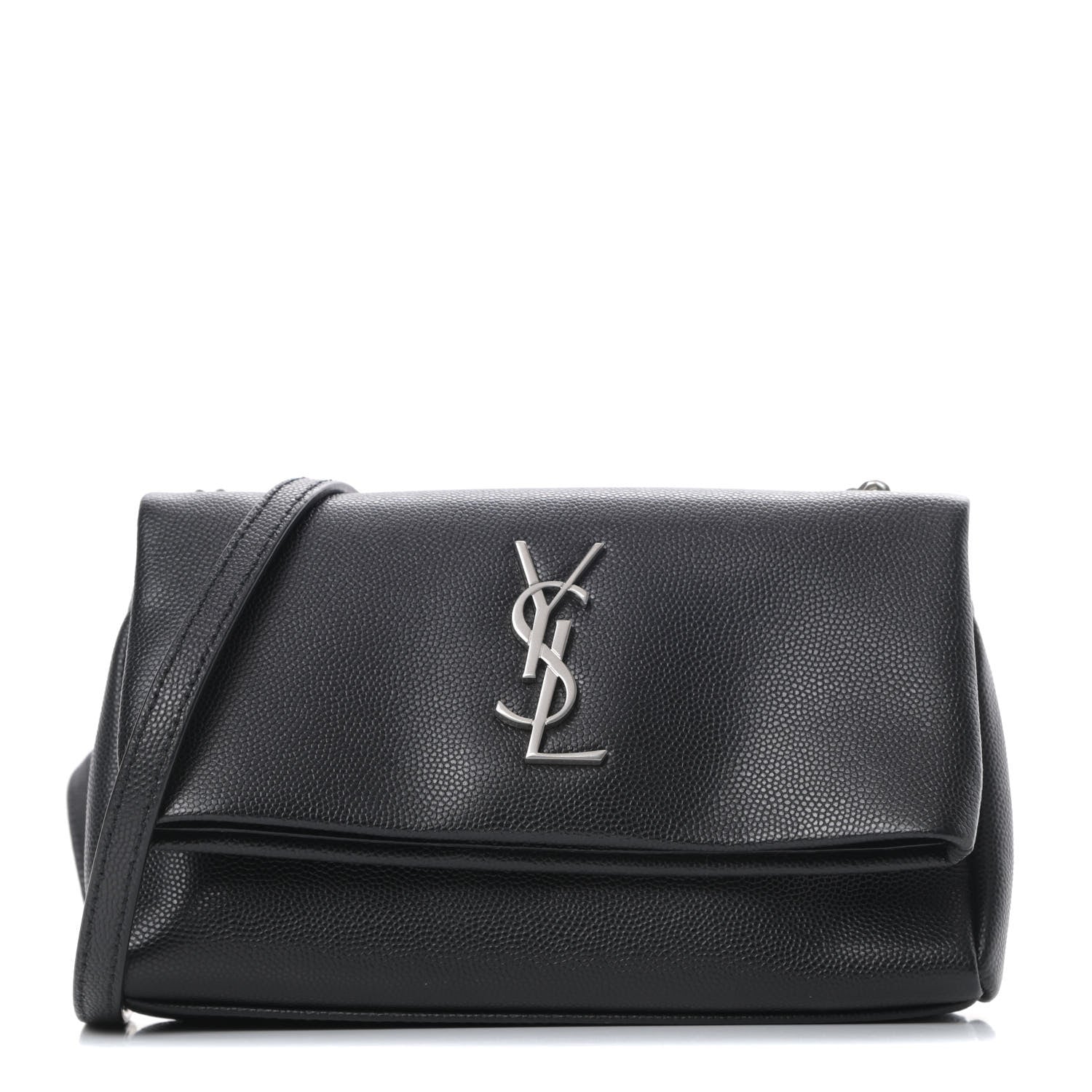Saint Laurent Grain De Poudre Monogram Toy West Hollywood Fold-Over Bag Black 1 of 10