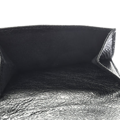Balenciaga Agneau Classic Silver Hardware Mini Wallet Black 5 of 6