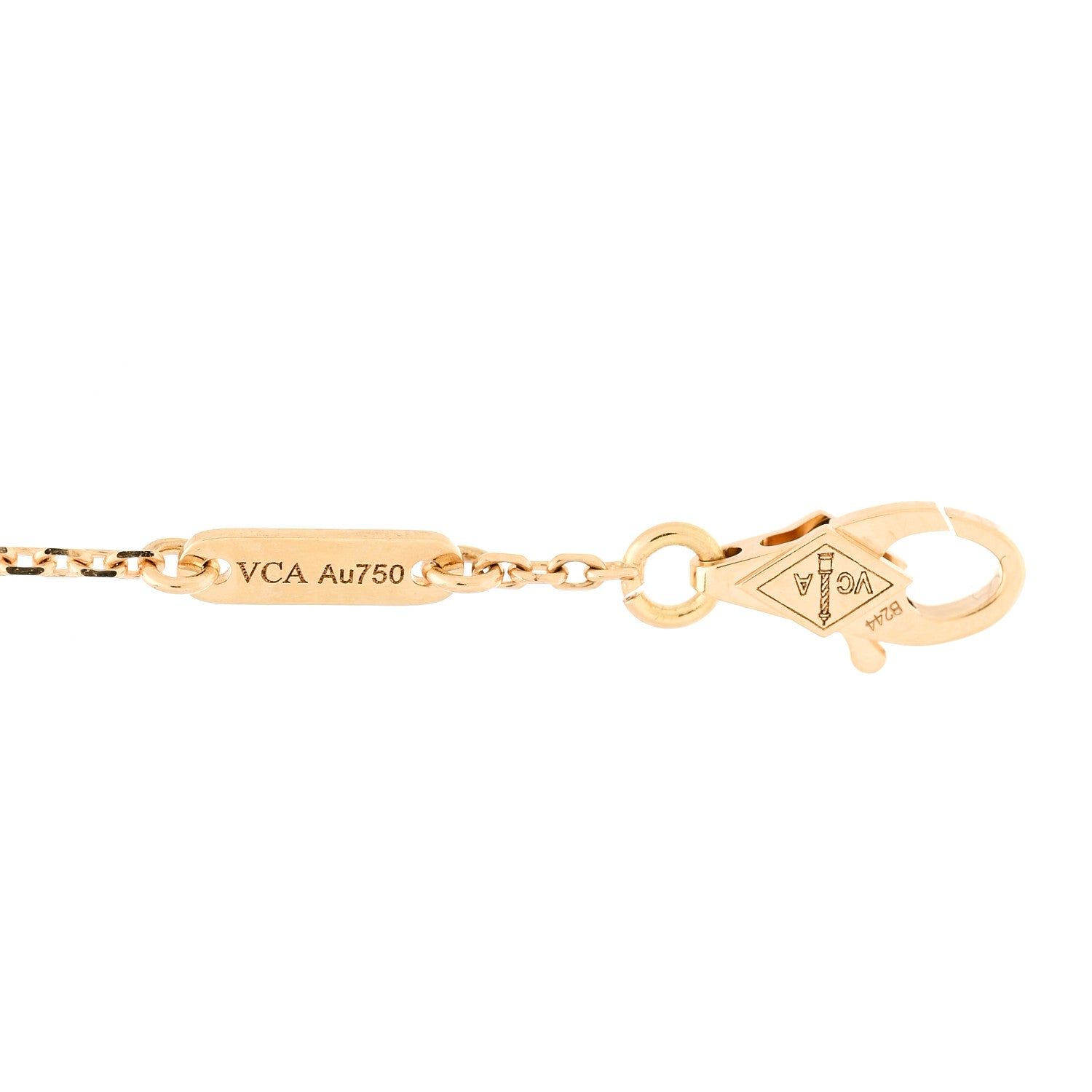 Van Cleef & Arpels 18K Yellow Gold Mother of Pearl Sweet Alhambra Bracelet 3 of 5