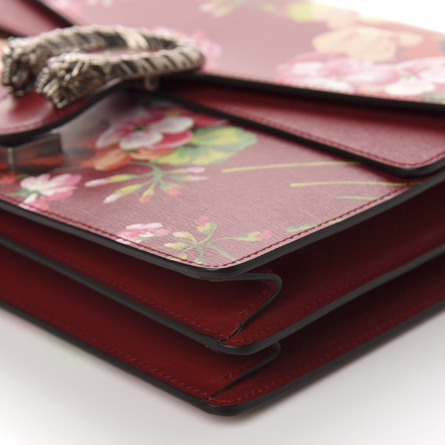 Gucci Calfskin Blooms Print Medium Dionysus Shoulder Bag Romantic Cherry Multicolor 7 of 10