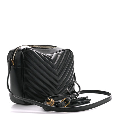 Saint Laurent Calfskin Matelasse Monogram Lou Camera Bag Black 3 of 11