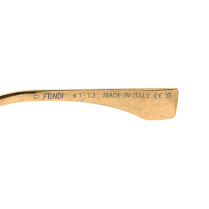 Fendi Metal Fendigraphy Shield Sunglasses FE 40066/U Shiny Endura Gold 6 of 7