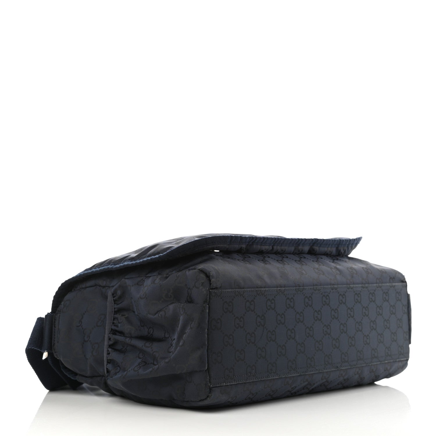 Gucci Nylon Monogram Messenger Diaper Bag Navy 4 of 12