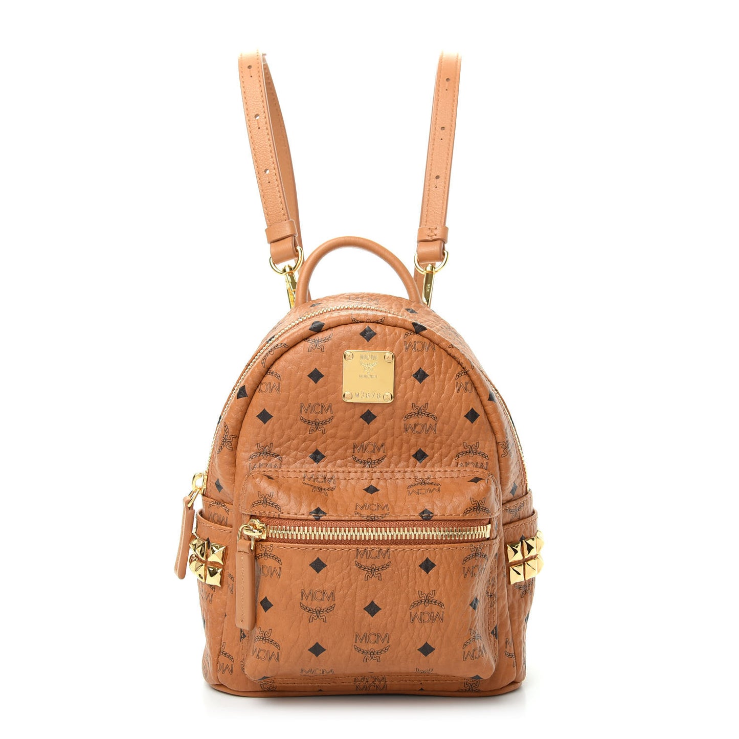 Visetos Side Stud X-Mini Stark Backpack Cognac