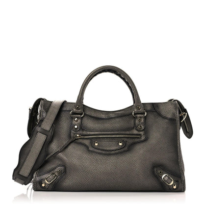 Balenciaga Grained Calfskin Classic Gold Hardware City Ombre Grey Gradient 1 of 12