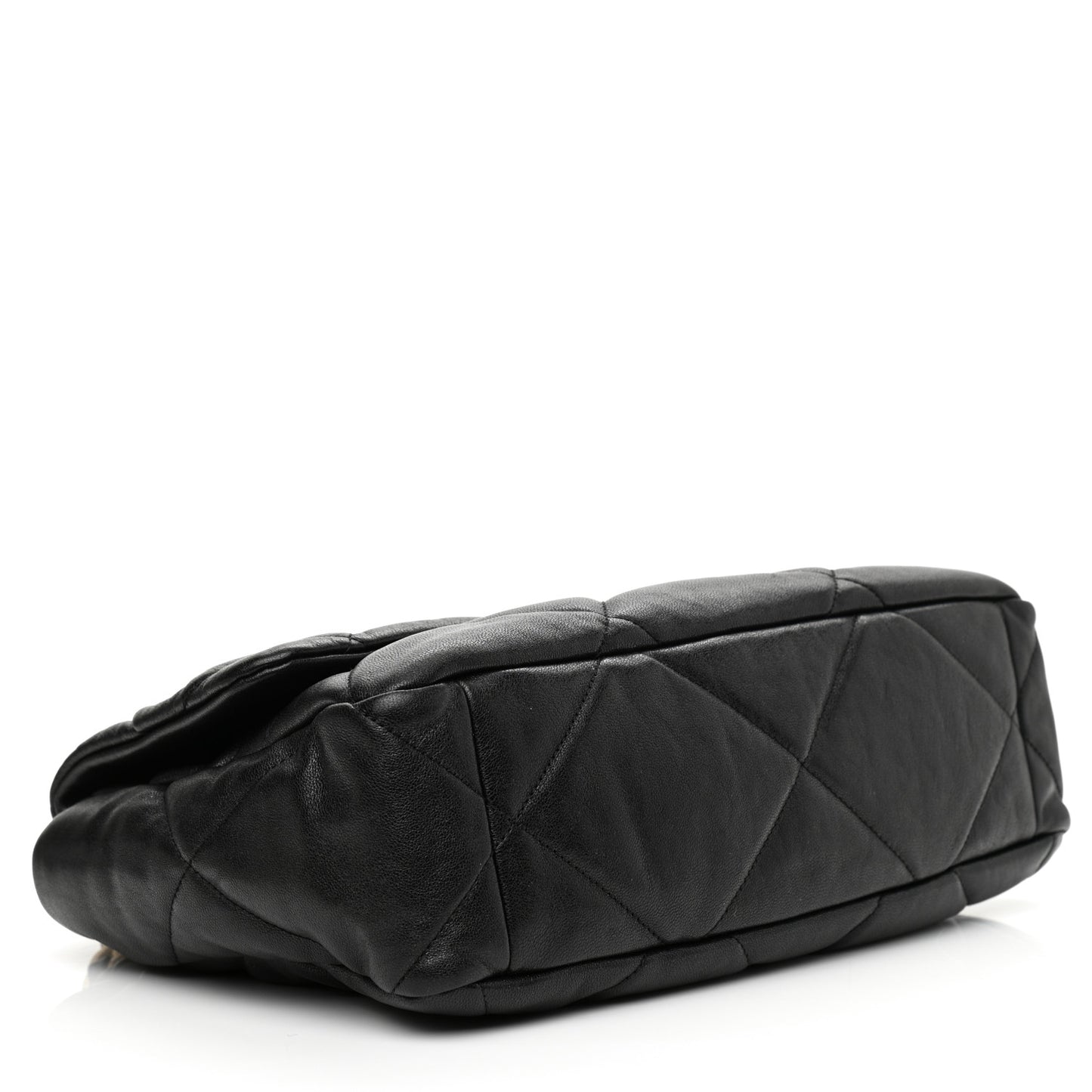 Lambskin Quilted Large Chanel 19 Flap Black