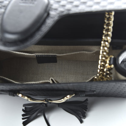 Gucci Microguccissima Medium Emily Chain Shoulder Bag Black 5 of 10
