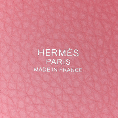 Hermes Taurillon Clemence Picotin Lock 18 PM Rose Sakura 6 of 10