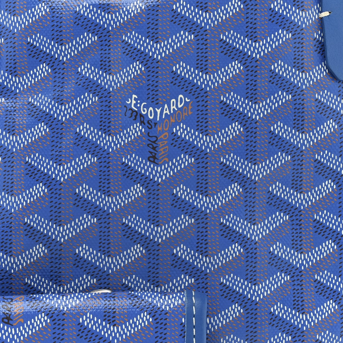 Goyardine Reversible Mini Anjou Sky Blue